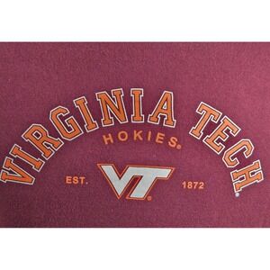 Virginia Tech‎ VT Hokies T Shirt Mens L Maroon Soffe Graphic Print Short Sleeve